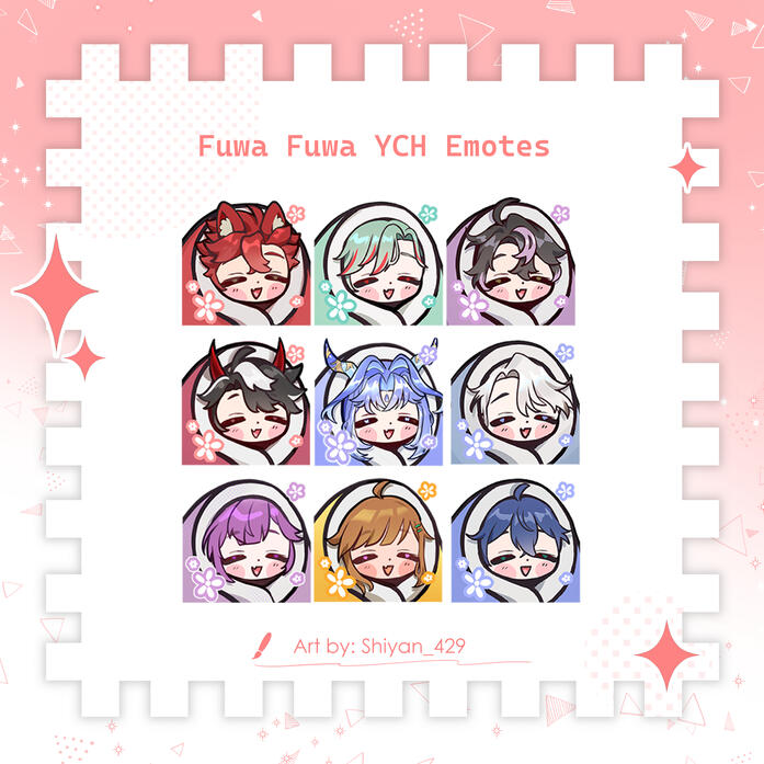 YCH FuwaFuwa Emotes